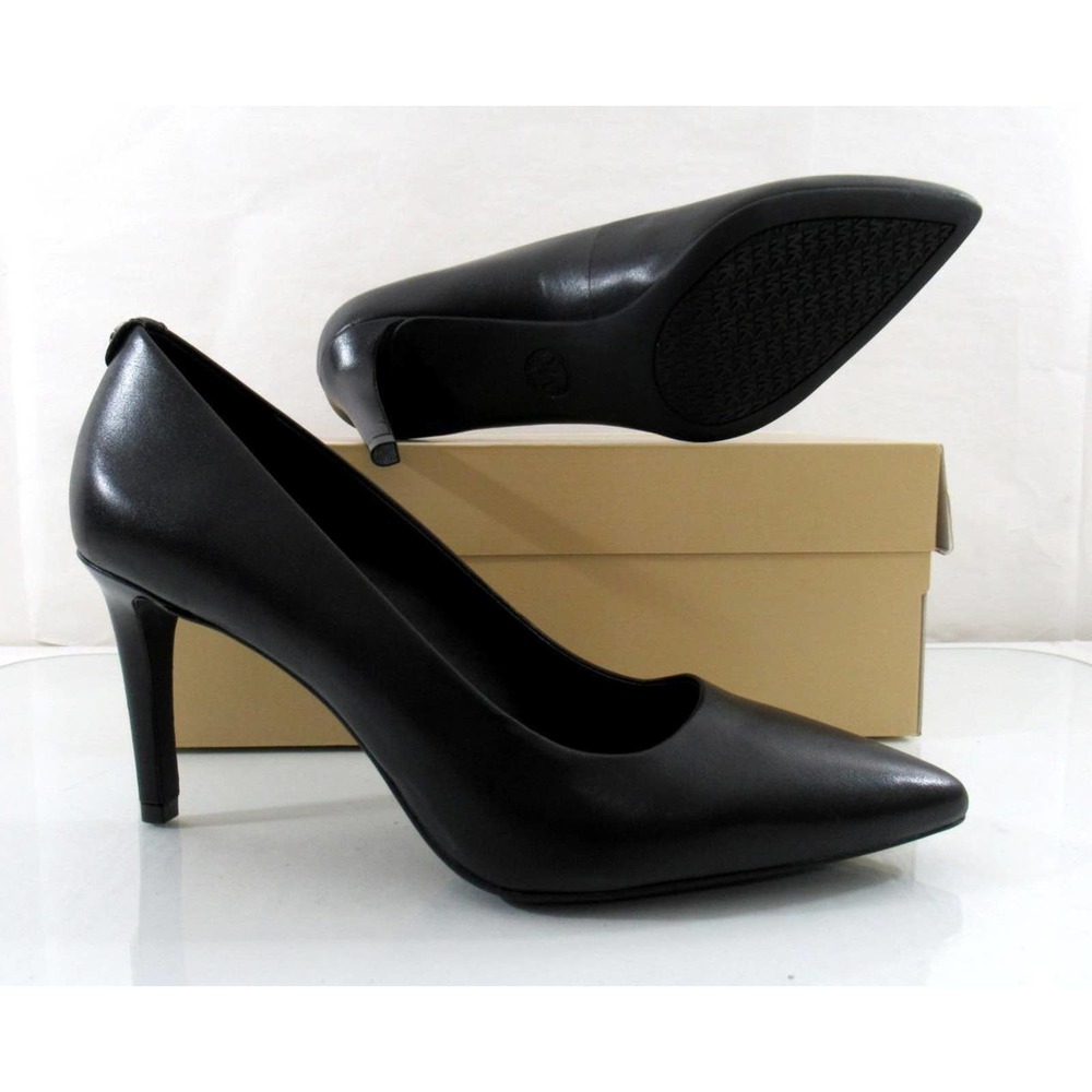 Michael Kors Dorothy Flex Pointy Toe Pumps Heels Leather Black - Picture 7 of 7